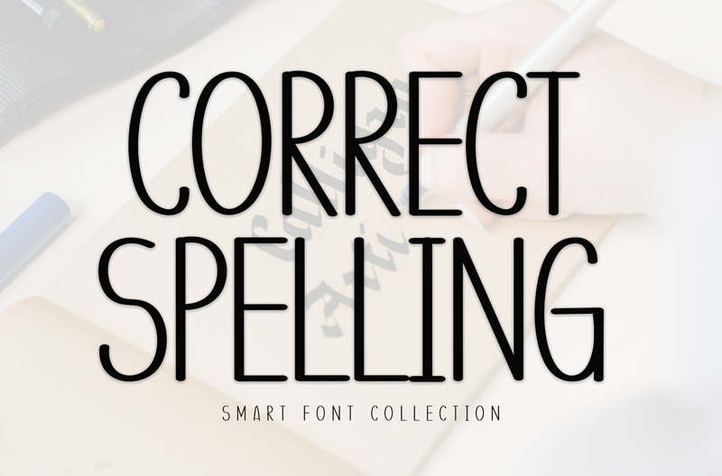 Correct Spelling Font