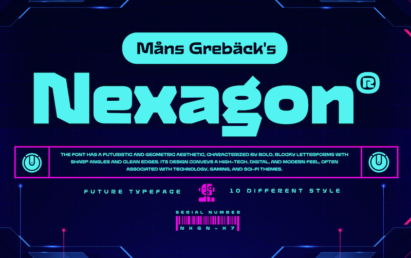 Nexagon Font
