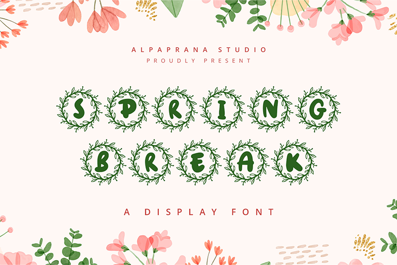 Spring Break Font