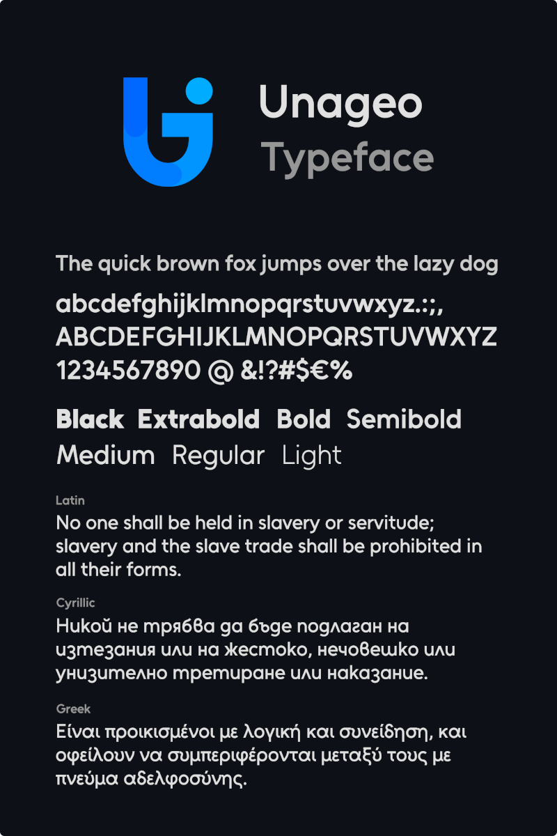 Unageo Font