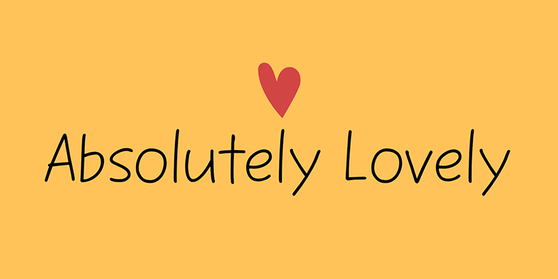 Absolutely Lovely Font