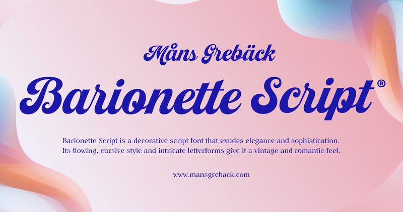 Barionette Script Font