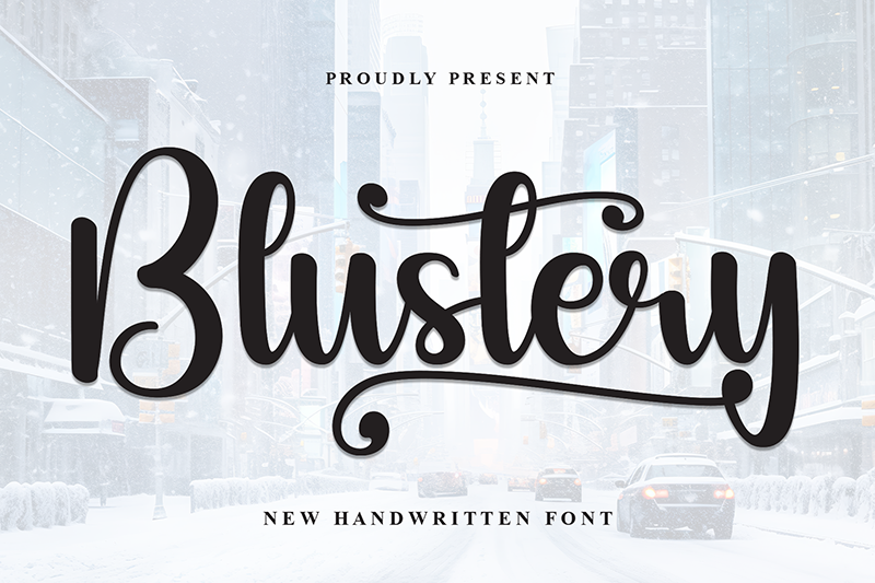 Blustery Font