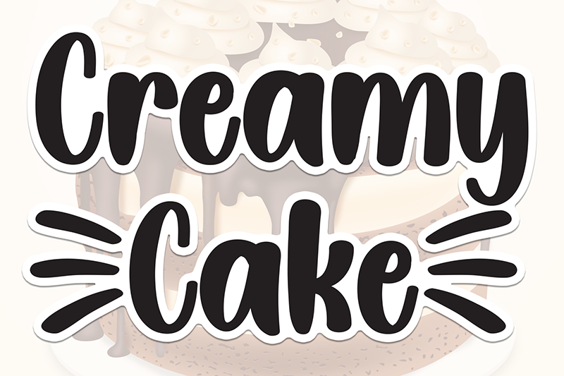 Creamy Cake Font