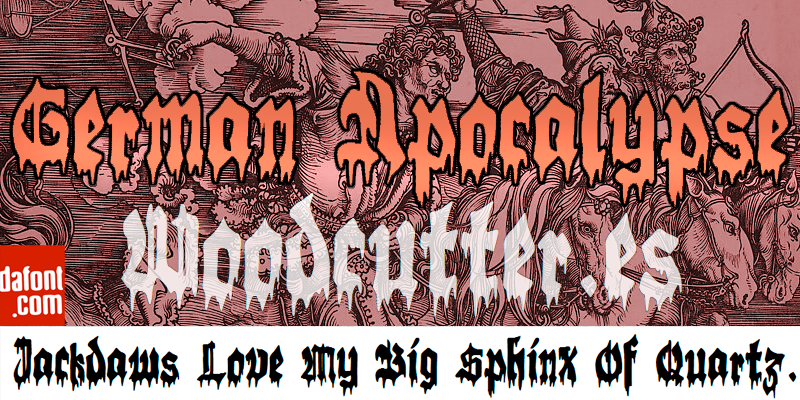 German Apocalypse Font