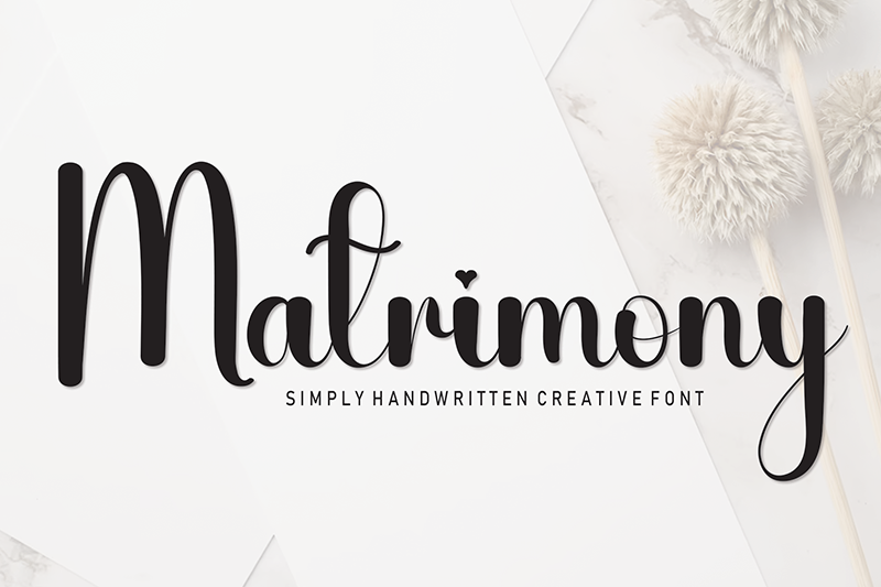 Matrimony Font