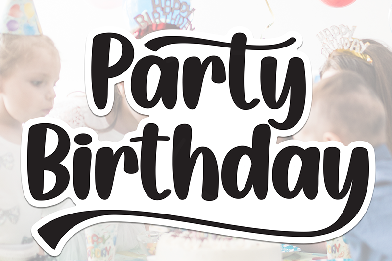 Party Birthday Font