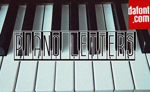 Piano Letters Font