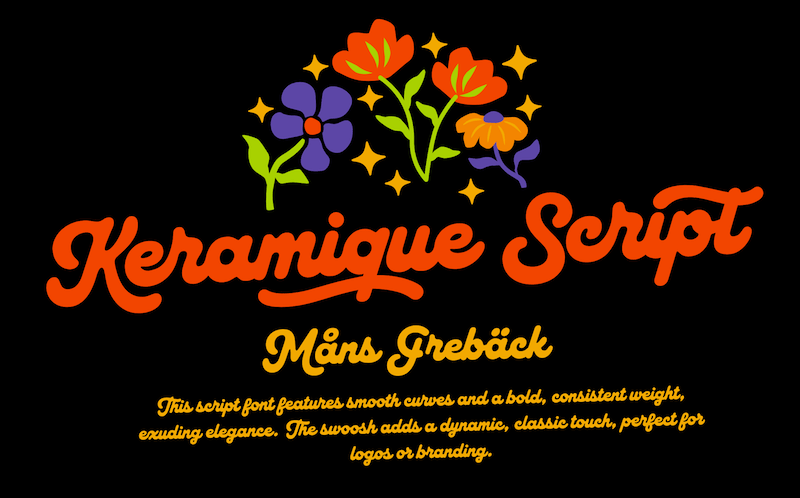 Keramique Script Font