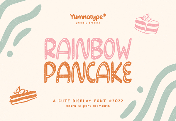 Rainbow Pancake Font