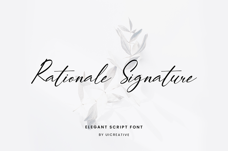 Rationale Signature Font