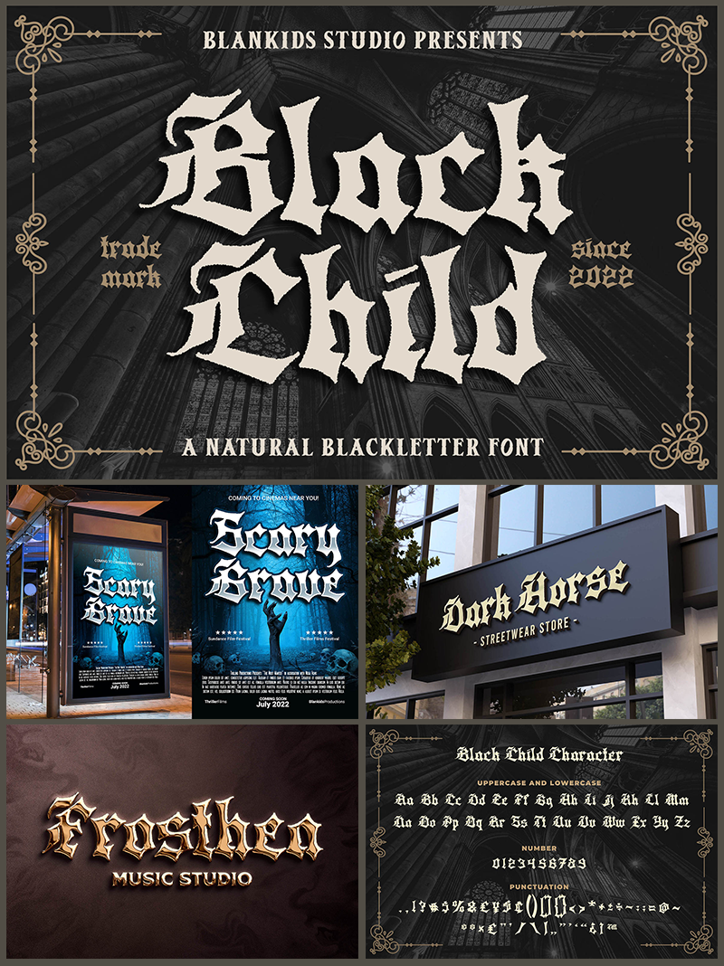 Black Child Font
