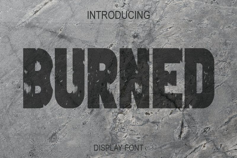 Burned Font