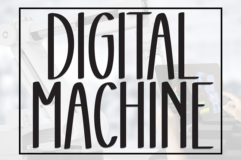 Digital Machine Font