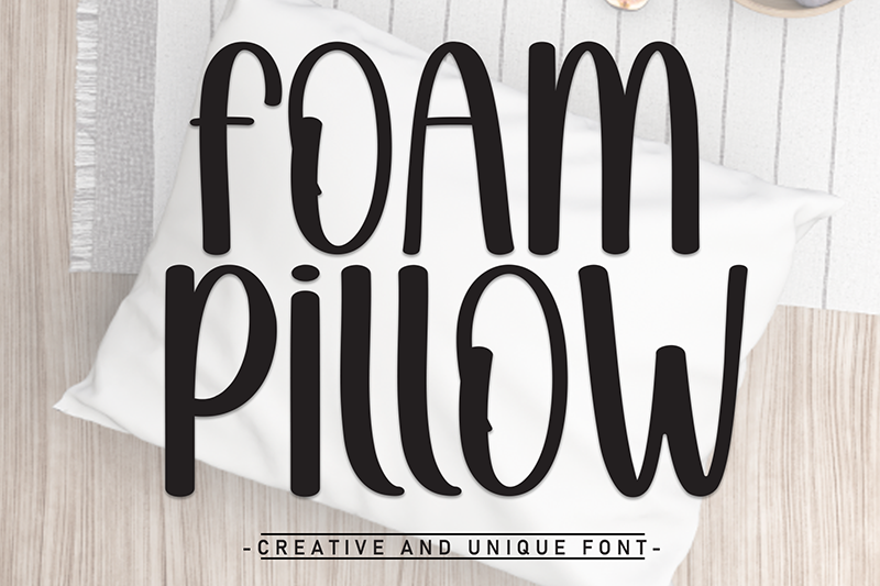 Foam Pillow Font