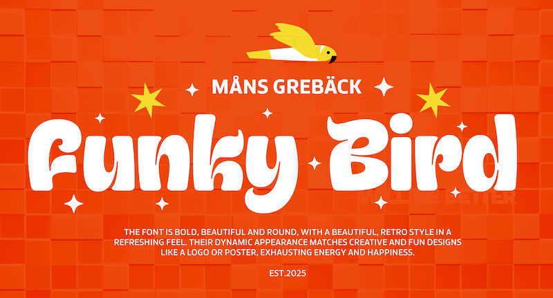 Funky Bird Font