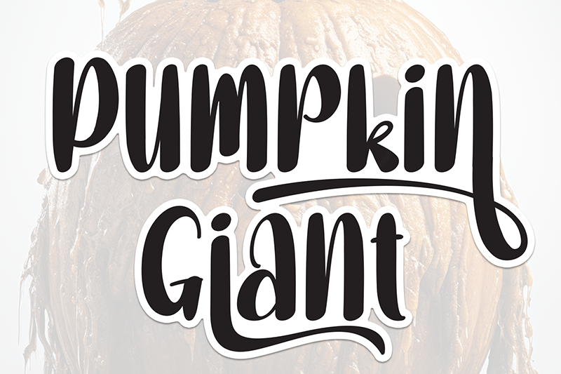 Pumpkin Giant Font