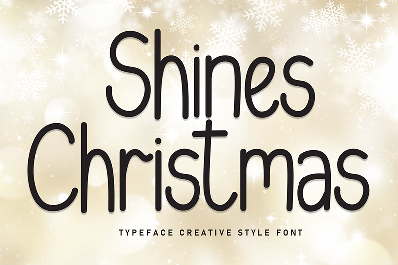 Shines Christmas Font