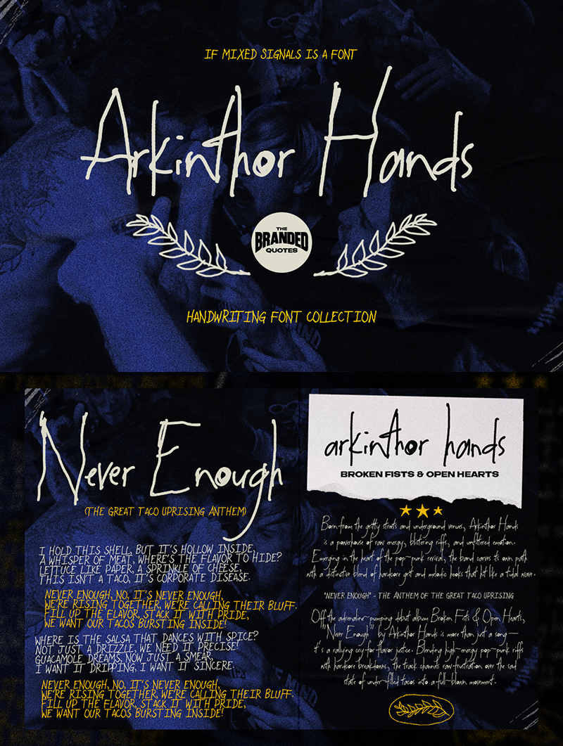 Arkinthor Hands Font