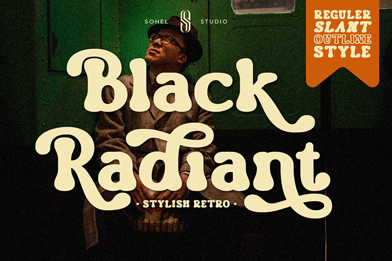 Black Radiant Font