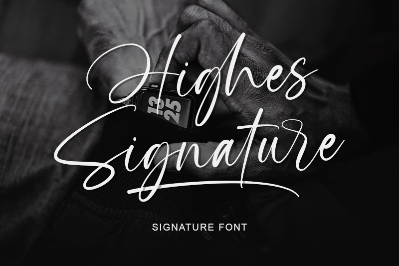 Highes Signature Font