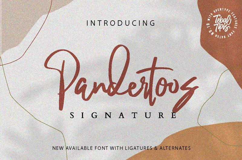 Pandertoos Signature Font