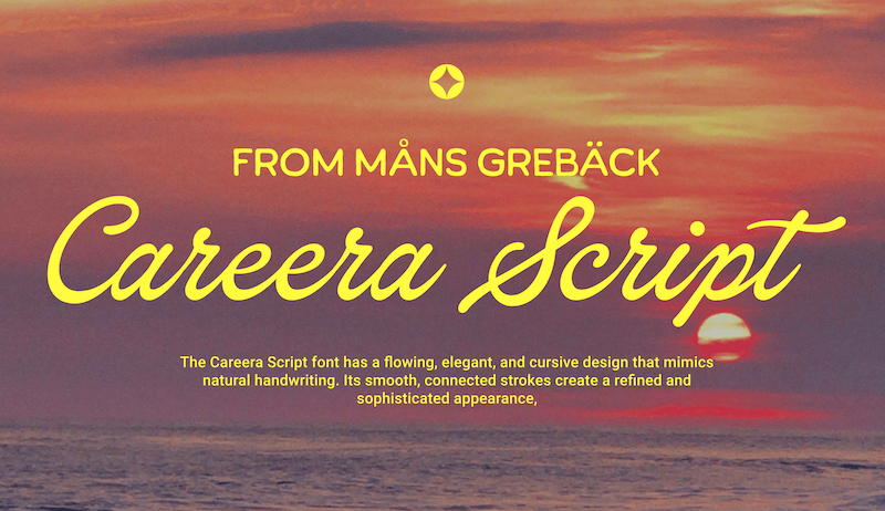 Careera Script Font