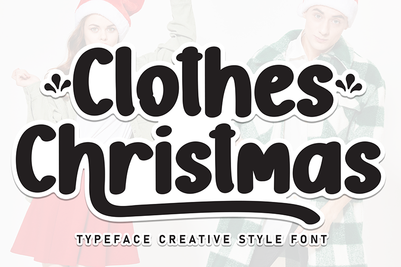 Clothes Christmas Font