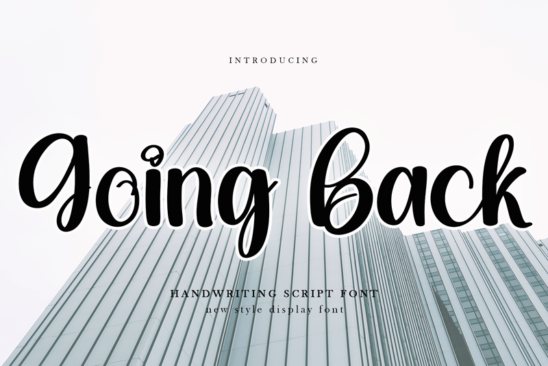 Going Back Font