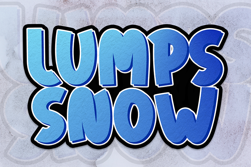 Lumps Snow Font