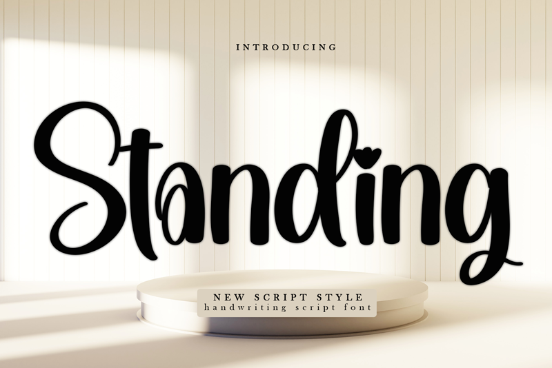 Standing Font