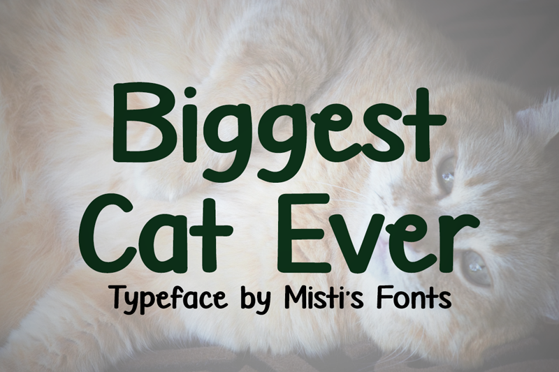 Biggest Cat Ever Font
