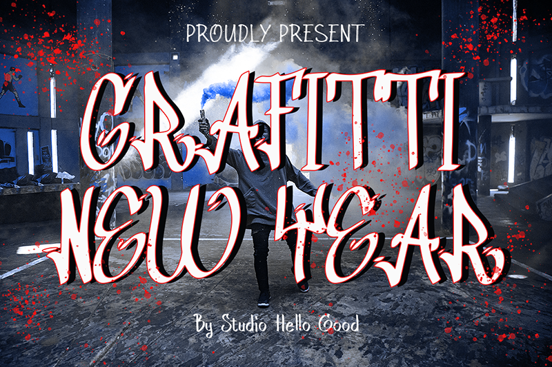 Grafitti New Year Font