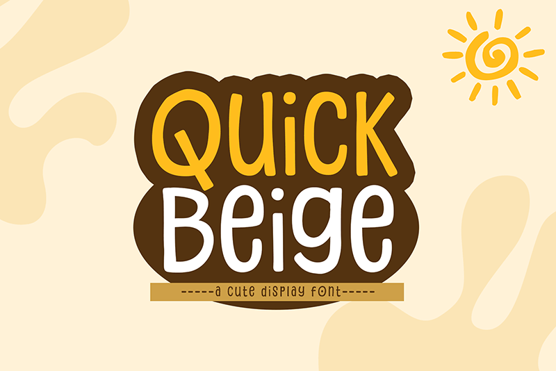 Quick Beige Font