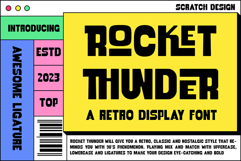 Rocket Thunder Font