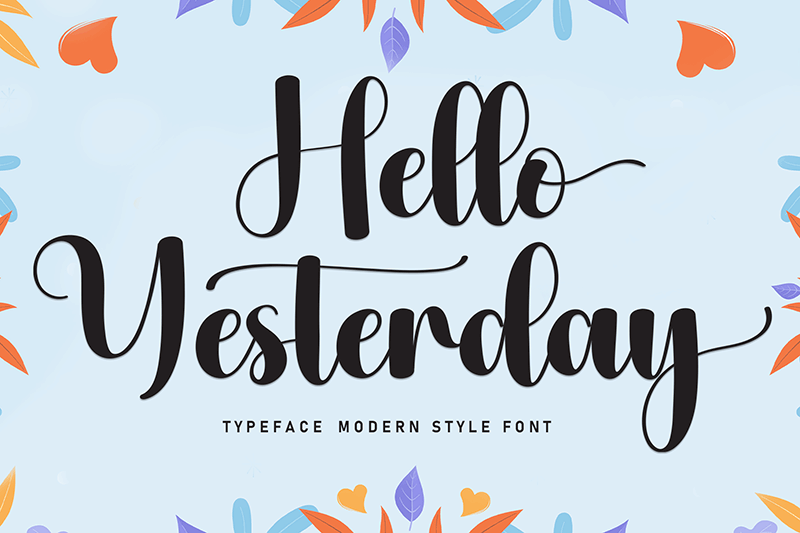 Hello Yesterday Font