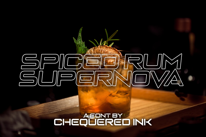 Spiced Rum Supernova Font