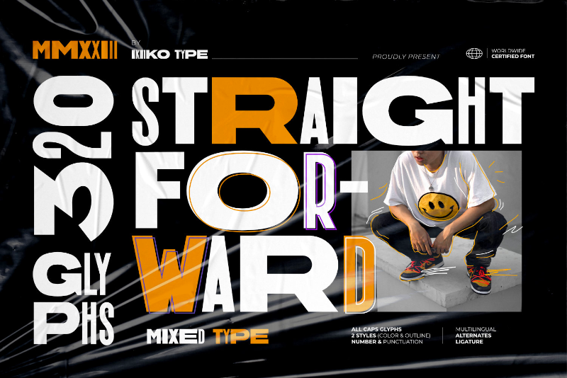 Straight Forward Font