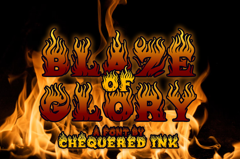 Blaze of Glory Font