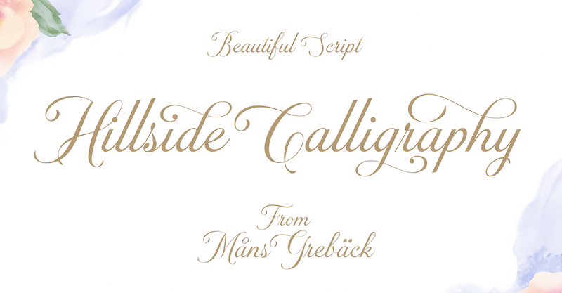 Hillside Calligraphy Font