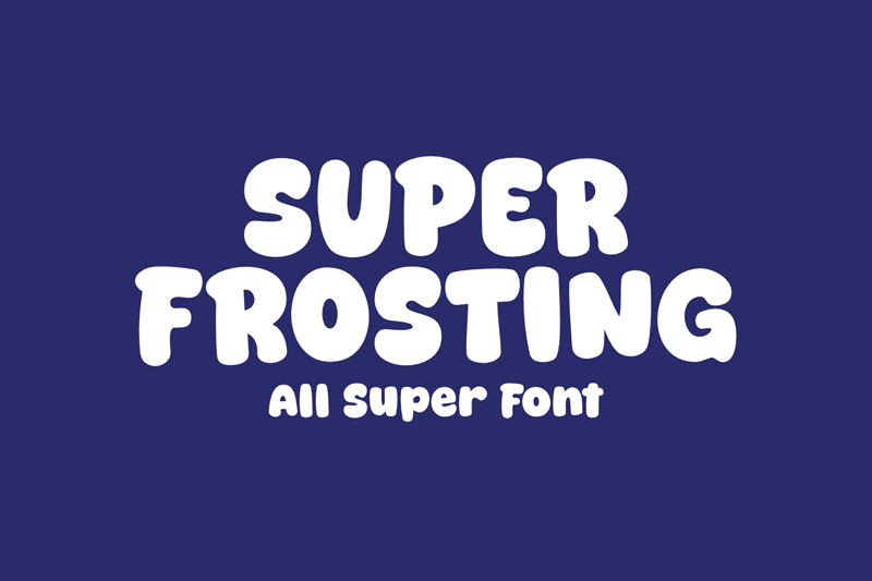 Super Frosting Font