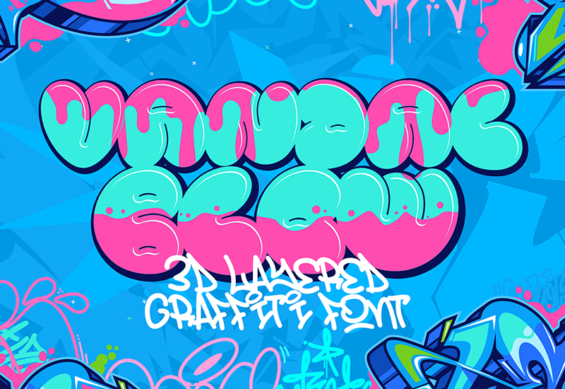 Vandal Blow Graffiti Font