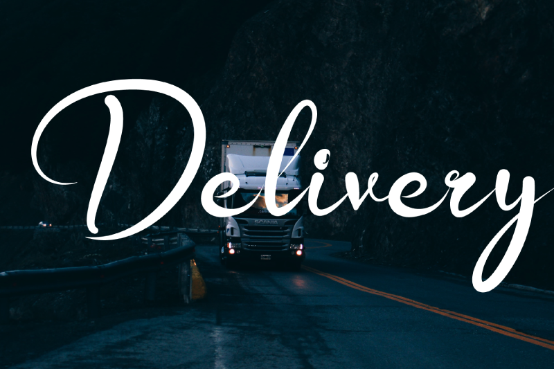 Delivery Font