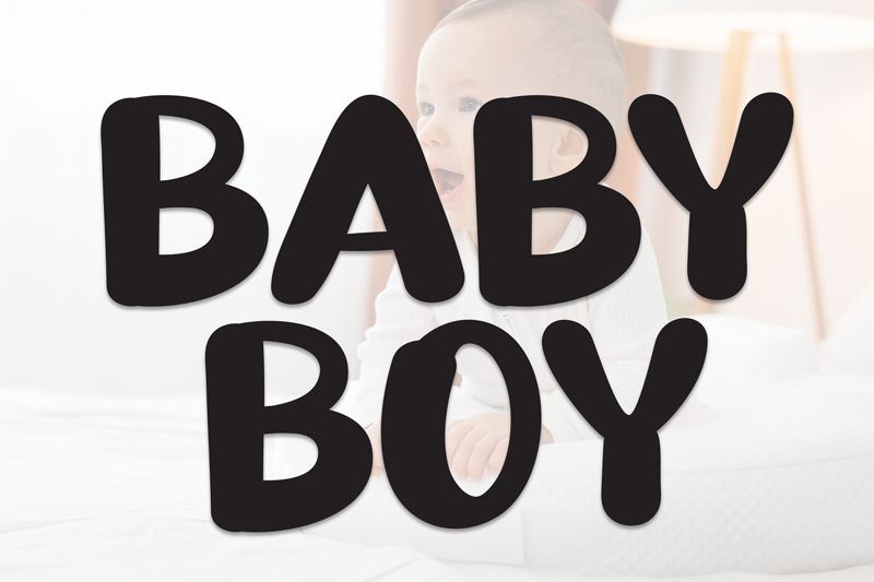 Baby Boy Font