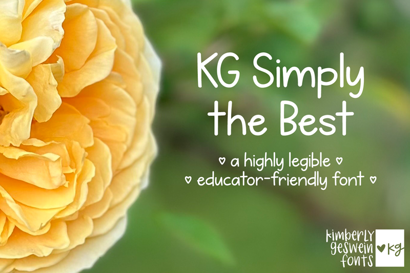 KG Simply the Best Font