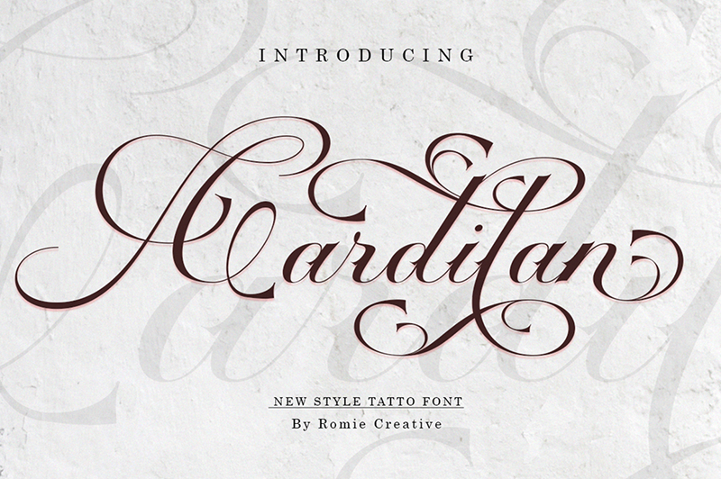 Cardilan Tatto Font