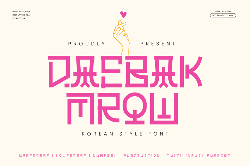 Daebak Mrow Font