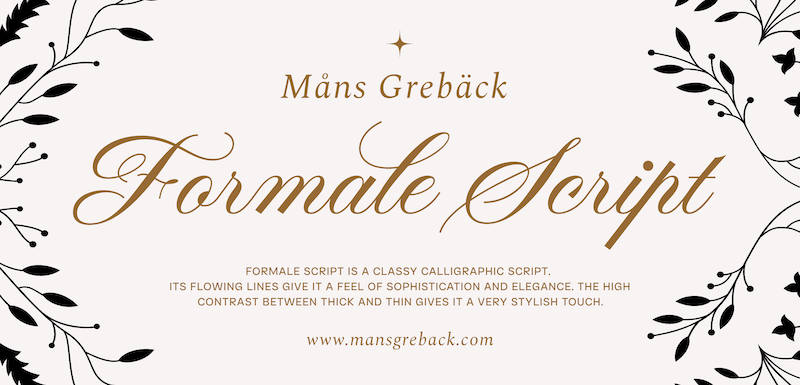 Formale Script Font