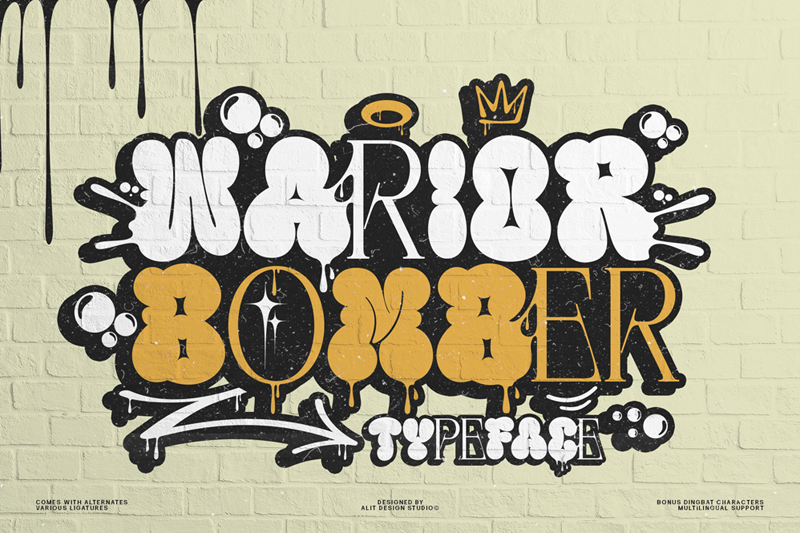 Warior Bomber Font
