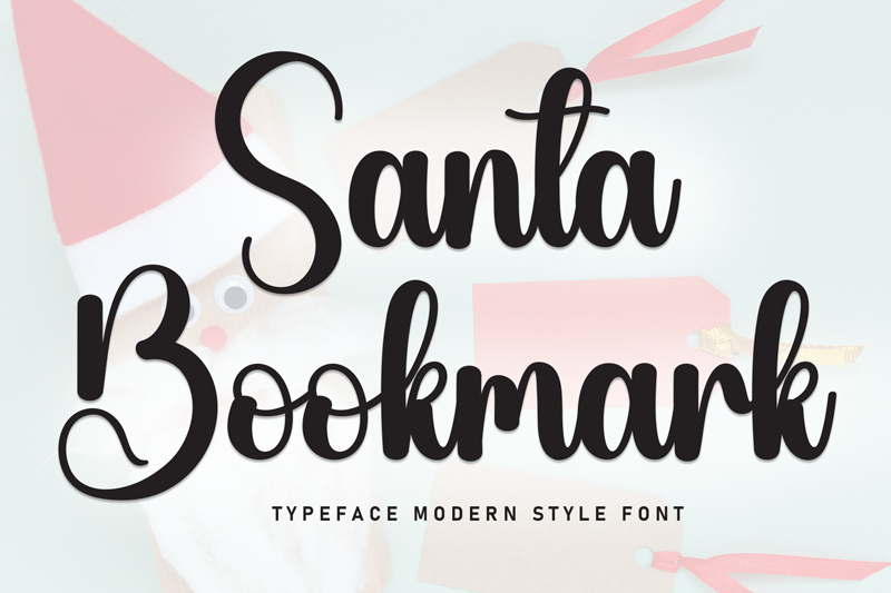 Santa Bookmark Font